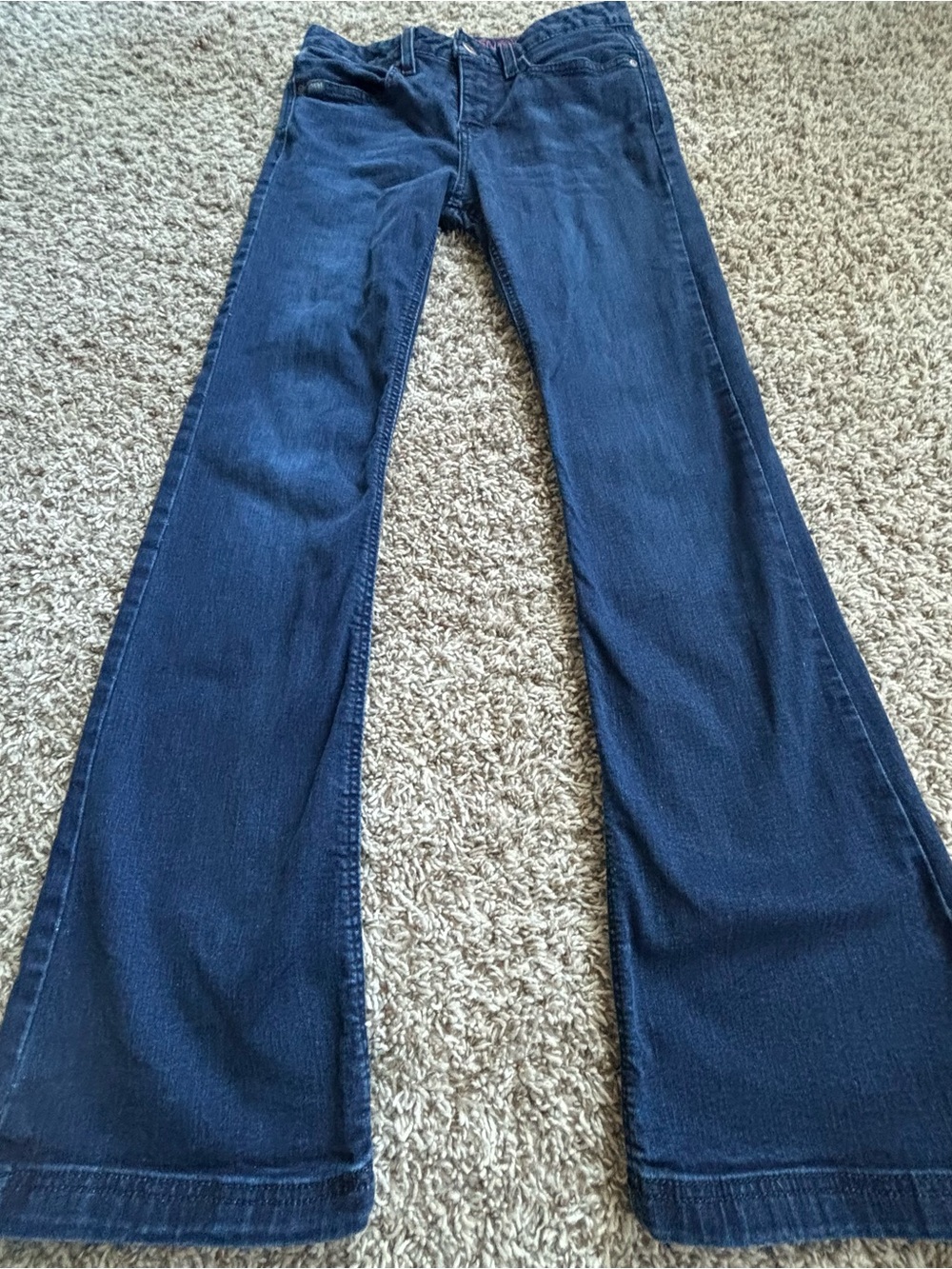 Lynden Cinch Dark Blue Flare Jeans western rodeo flare slight 27/3 R